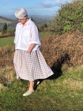 Handmade gingham skirt
